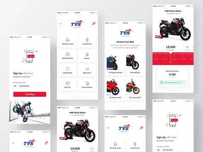 Bike Management UI Kit v3 1st shot admin dashboard admin panel admin theme android app bike management booking crm dashboad design flat management app minimal mobile sales dashboard typography ui ux web
