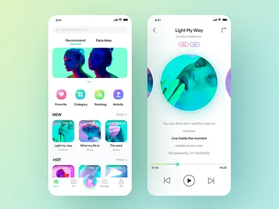 music app app branding design flat icon identity illustration typography ui website