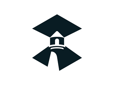 Beacon Logo Design beacon building coast emblem house icon illustration light logo marine nautical navigation ocean safety sea searchlight symbol tower travel water