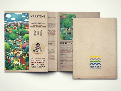 Krafting festival guide beer booklet booklet design festival festival guide music old paper printed material street food