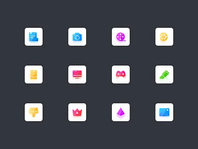 功能图标 - 彩色 图标 设计