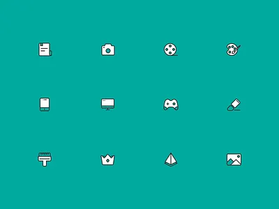 功能图标 - 面性 图标 设计