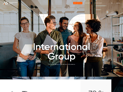 AS international - Home Page design ui ux web website