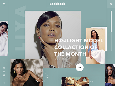 Lookbook Website beautiful branding coloful creative design fashion lookbook minimal ui ux web website