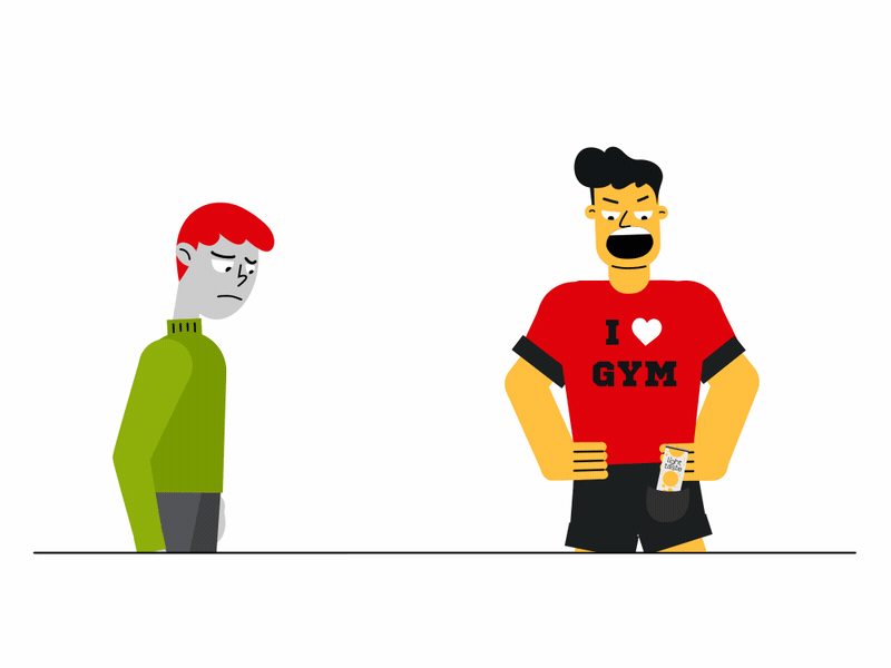 No pain No gain 👃🤢 😂 2d animation boy character character design coca coca cola coke cola man motion smear smell sock sport