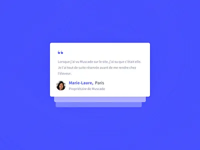 Pet adoption testimony card cards quote sketch testimonial testimony ui