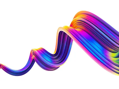 Abstract Liquid Waves #1 3d 3d art 3d illustration 3dart c4d cgi cinema 4d cinema4d creative market ellements fluid holographic illustration liquid neon octane octanerender waves