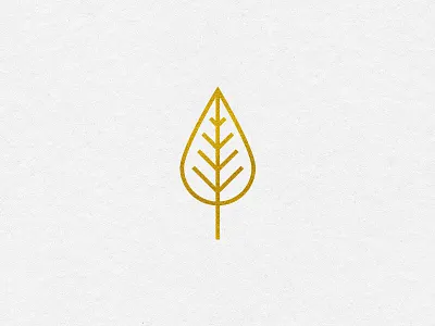 Spot Illustration - III gold icon illustration leaf monoline spot illustration zoo