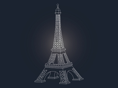 effeltower animation bestdesign effeltower illustrator lines white
