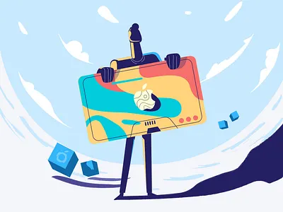 Gift Card Apple app app design application art character design graphic illustration illustrator man motiongraphic ui vector