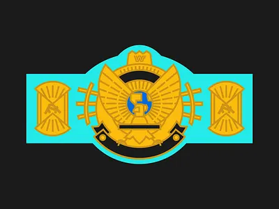 Winged Eagle adobe color flat logo icon icon design iconography illustrator logo simple ultimate warrior vector winged eagle wwe wwf