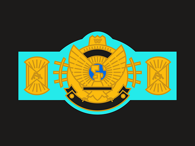 Winged Eagle adobe color flat logo icon icon design iconography illustrator logo simple ultimate warrior vector winged eagle wwe wwf
