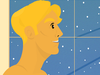 White Man Dribbble2 design illustration