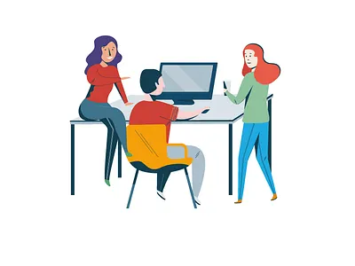 Team branding character characters design icons illustration team ui vector