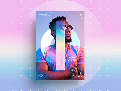 Focus & Vision. adobe art collage collageart color gradient gradient design illustration love photoshop poster posterdesign retro surreal swiss texture type typography vector
