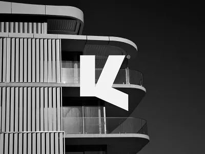 K Letter Mark bold logo brand identity k letter letter mar logo logoconcept minimal logo