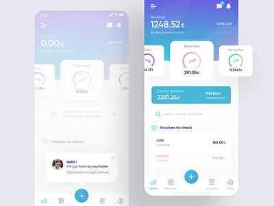 Accountable App app banking banking app branding colorful finance finance app financing ios ios app minimal mobile product design ui ux web design