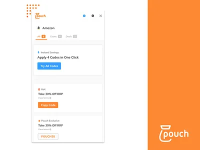 Pouch | Browser Extension Redesign browser extension desktop desktop app feed london redesign ui ui designer uidesign uidesigner ux uxdesign
