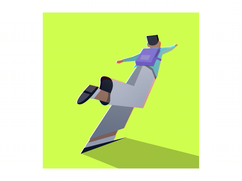 Hey!! Wait up!! after effects aftereffects animation design flat illustration run cycle runcycle smear frame vector