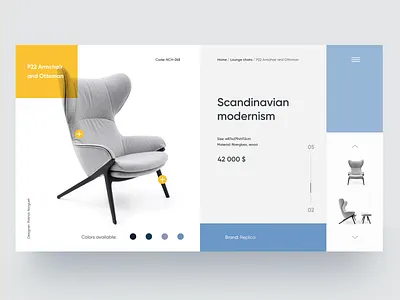 Chair daily ui minimal ui ui design web