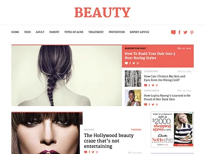 Website Template design ui ux web website