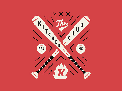 The Kitchen Baseball Club baseball durham bulls illustration raleigh the kitchen