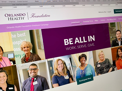 Orlando Health responsive design software software design ui user experience user interface ux web design