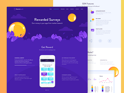 TheoremReach Monetization Page fireart fireart studio interface ui ux webdesign website