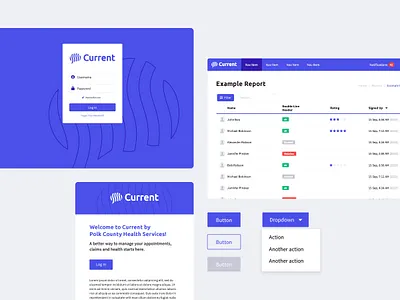 Current UI branding buttons current dashboard dropdown email identity login ui ui ux uidesign uiux vector web design