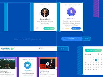 UI Elements box cards column content education elements eleraning embedded knowledge mentoring model online progress responsive scale school ui university uxui video
