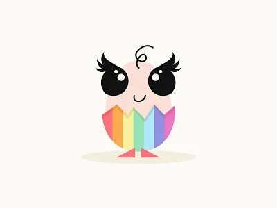 Hatched This Way egg hatch illustration pride pride month rainbow