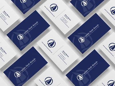 Captain Hook Rentals Business Cards boats branding business cards business cards design graphic illustration typography yachts