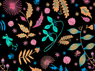 «Balkan Mountains» pattern art artist artwork balkan folklore gouache hand painted illustraion ornament pattern seamless traditional art