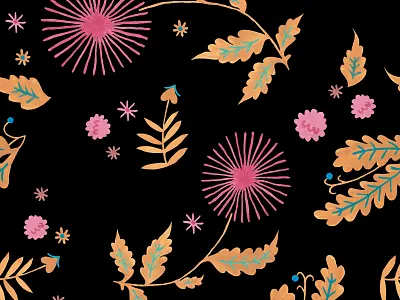 «Balkan Mountains»: Golden Rose pattern art artist artwork balkan folklore gouache hand painted illustraion ornament pattern seamless traditional art