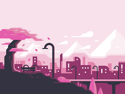 Cityscape city cityscape design illustration illustrator landscape nature vector