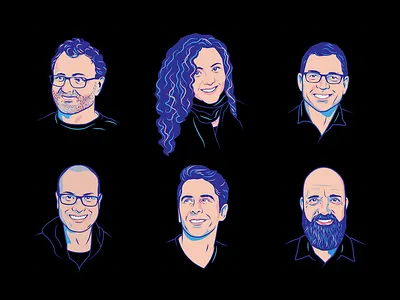 Pabst Portraits illustration portraits