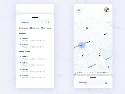 booking car app app application book car app brand brilliant careem design identity illustration muzli shot uber ui uidesign uiuxdesign ux