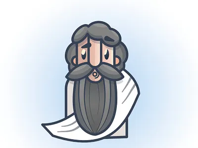Philosopher affinitydesigner character illustration vector vector art