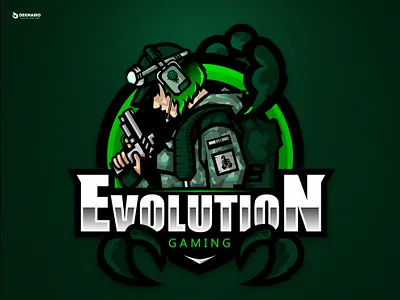 Evolution Gaming branding design esports gaming identity illustration logo logotype mascot mascotlogo sport sports typography vector
