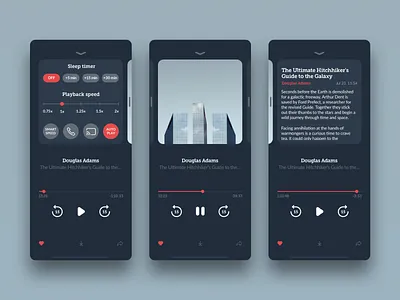 Dark Mode for Bullhorn cold dark dark blue dark color dark design dark mode dark player dark theme dark ui darkmode experience modern music music player new design player space speed timer