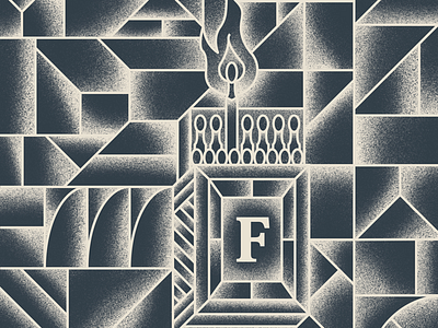Matchbox box f fire geometric grain match match box matchbox matches pattern shapes