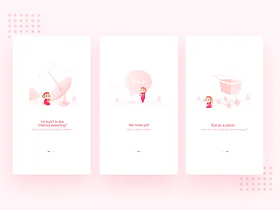 Default Page default page emotional design illustration ui