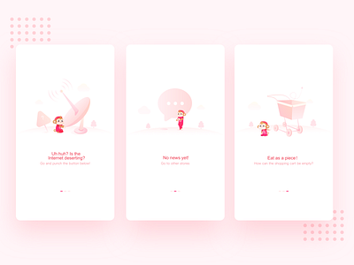 Default Page default page emotional design illustration ui