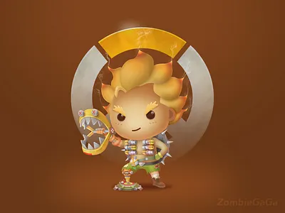 Overwatch Junkrat 42 blizzard character game illustration junkrat overwatch