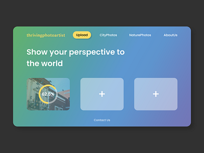 Daily UI 031 - File Upload app artist branding dailyui dailyui 031 dailyuichallange file file upload gradual change photo photograhy photograph ui upload uploader ux vector web webdesign website