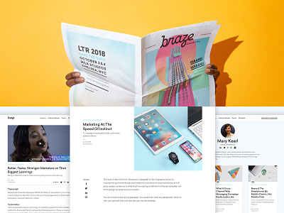 Braze Rebrand brand agency brand design brand development brand identity brand identity design branding branding agency braze digital design focus lab identity identity design logo logo design logotype photography print web design website website design