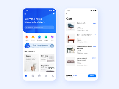 Furniture App_SHL design app furniture furniture app icon interaction design interface ios tabbar ui design ux uxdesign