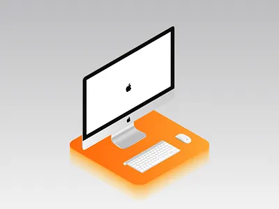 iMac apple branding design icon illustration imac isometric macbook phone vector web