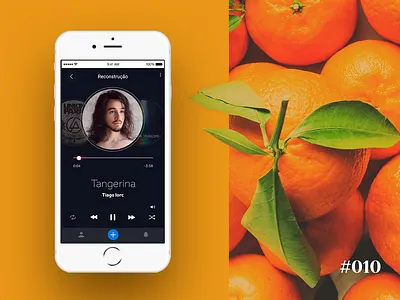 Now player music #010 010 10 daily 100 dailyui desenhar design dribbble music app photoshop play music tiagoiorc