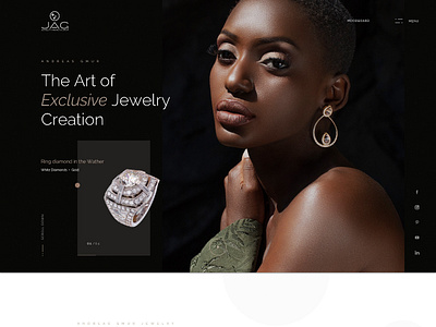 Jag - Home Page design ui ux web website